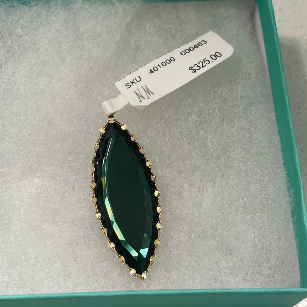 NWT Lana 14k Green Marquise Pendant (no chain)